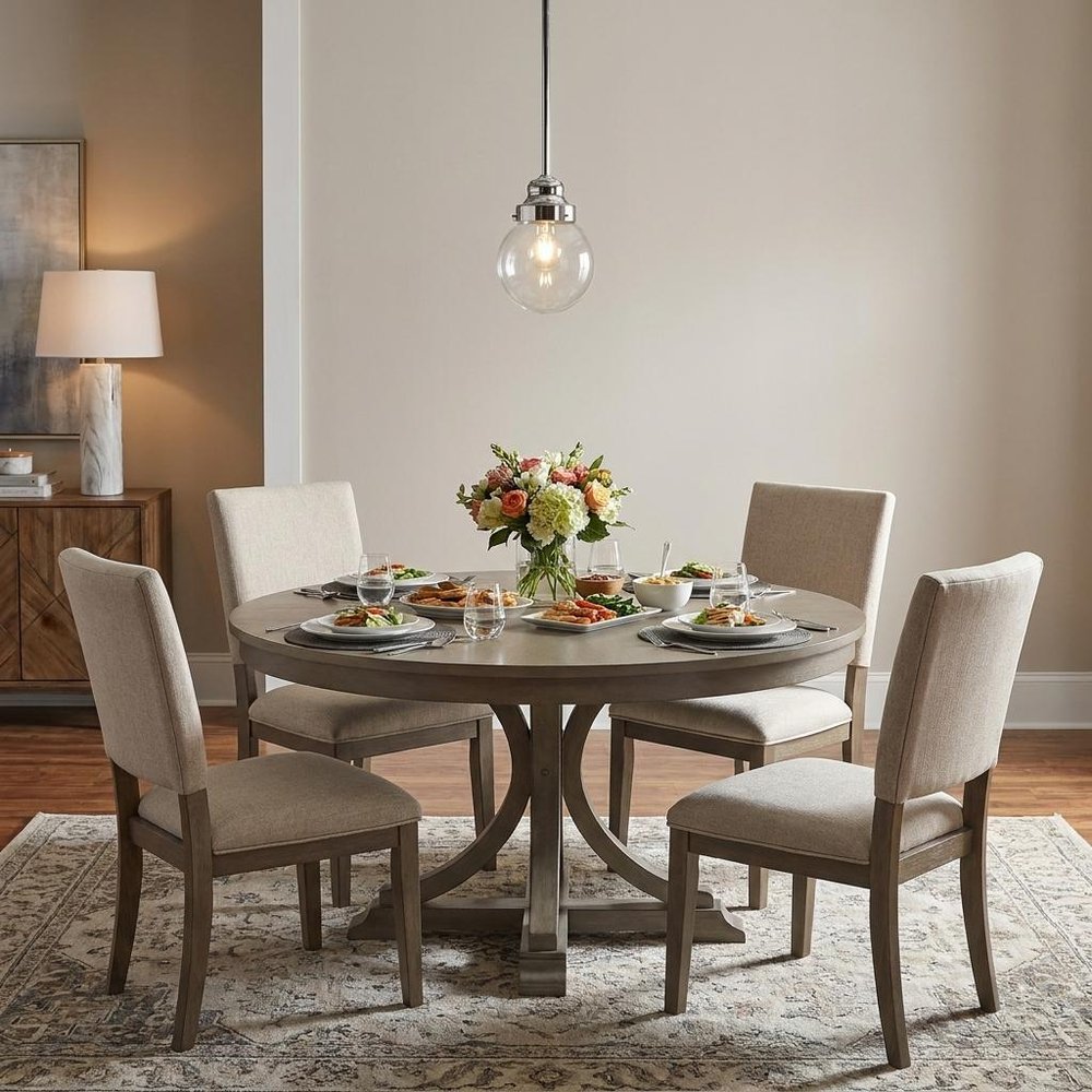 Silver Metal Hanging with Round Clear Glass Shade HomeRoots