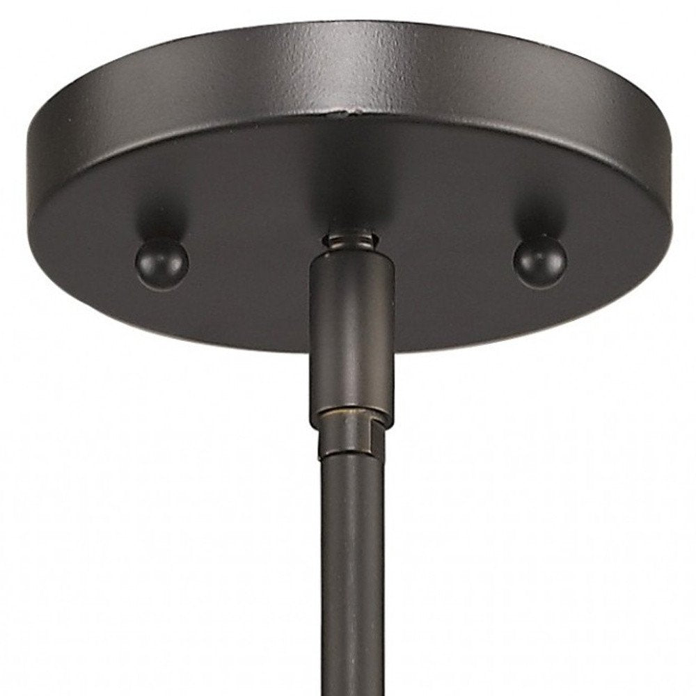 Brushed Bronze Minimalist Cylindrical Hanging Light — view 4