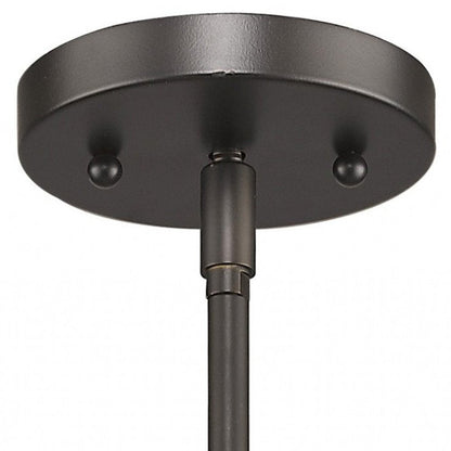 Brushed Bronze Minimalist Cylindrical Hanging Light HomeRoots