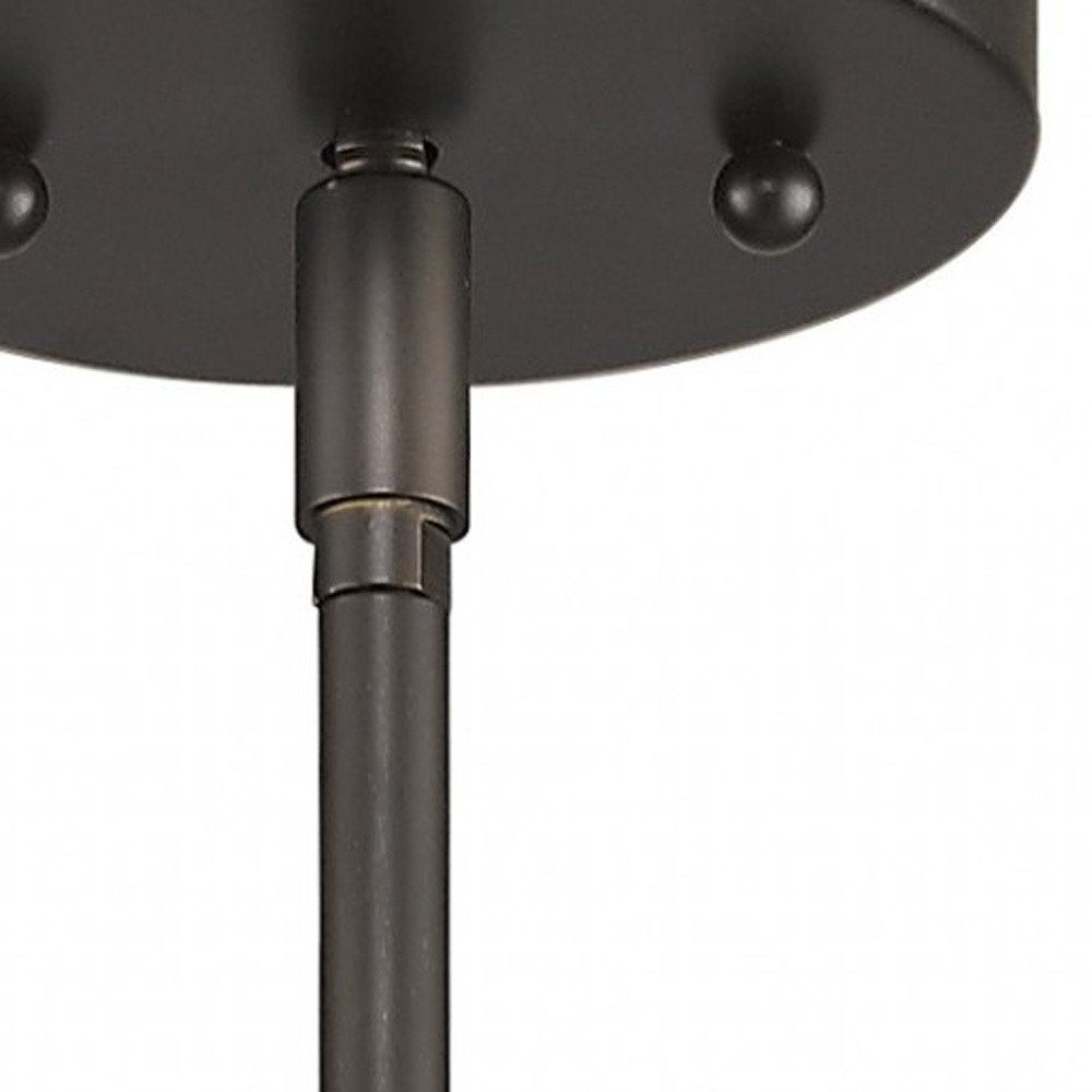 Brushed Bronze Minimalist Cylindrical Hanging Light — view 5