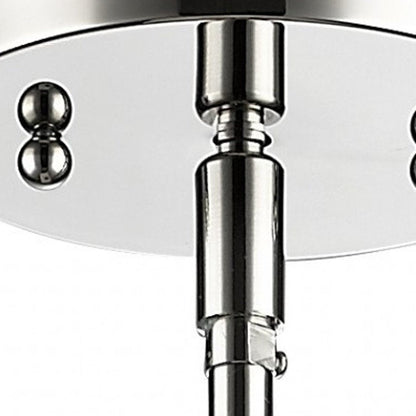 Silver Minimalist Cylindrical Hanging Light HomeRoots
