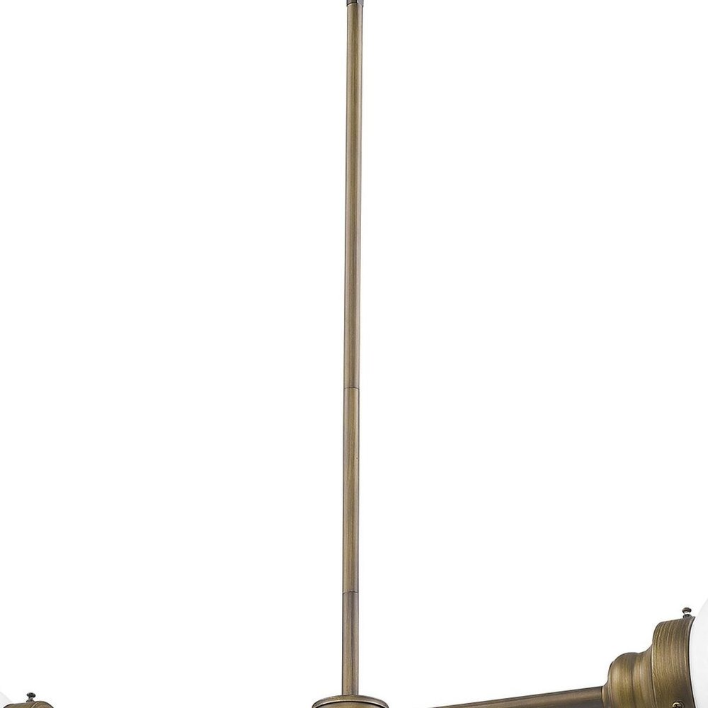 Bronze Metal Two Light Dimmable Ceiling Light With Off White Shades HomeRoots