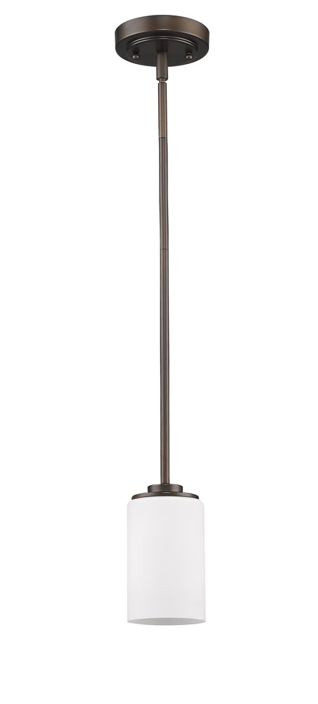 Bronze Frosted Glass Hanging Light — view 1