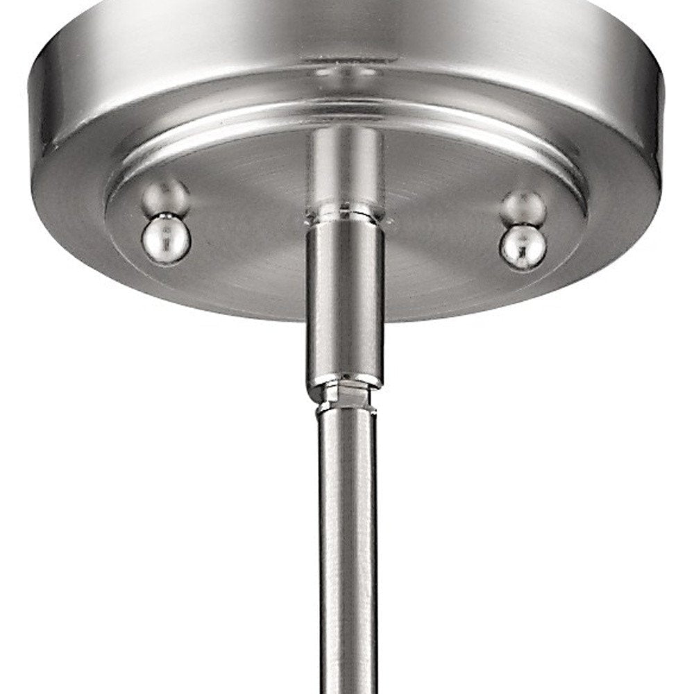 Silver Frosted Glass Hanging Light HomeRoots