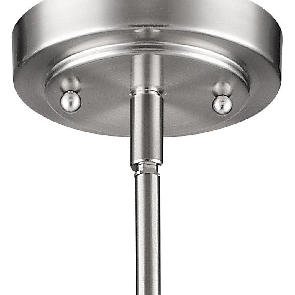 Silver Frosted Glass Hanging Light HomeRoots