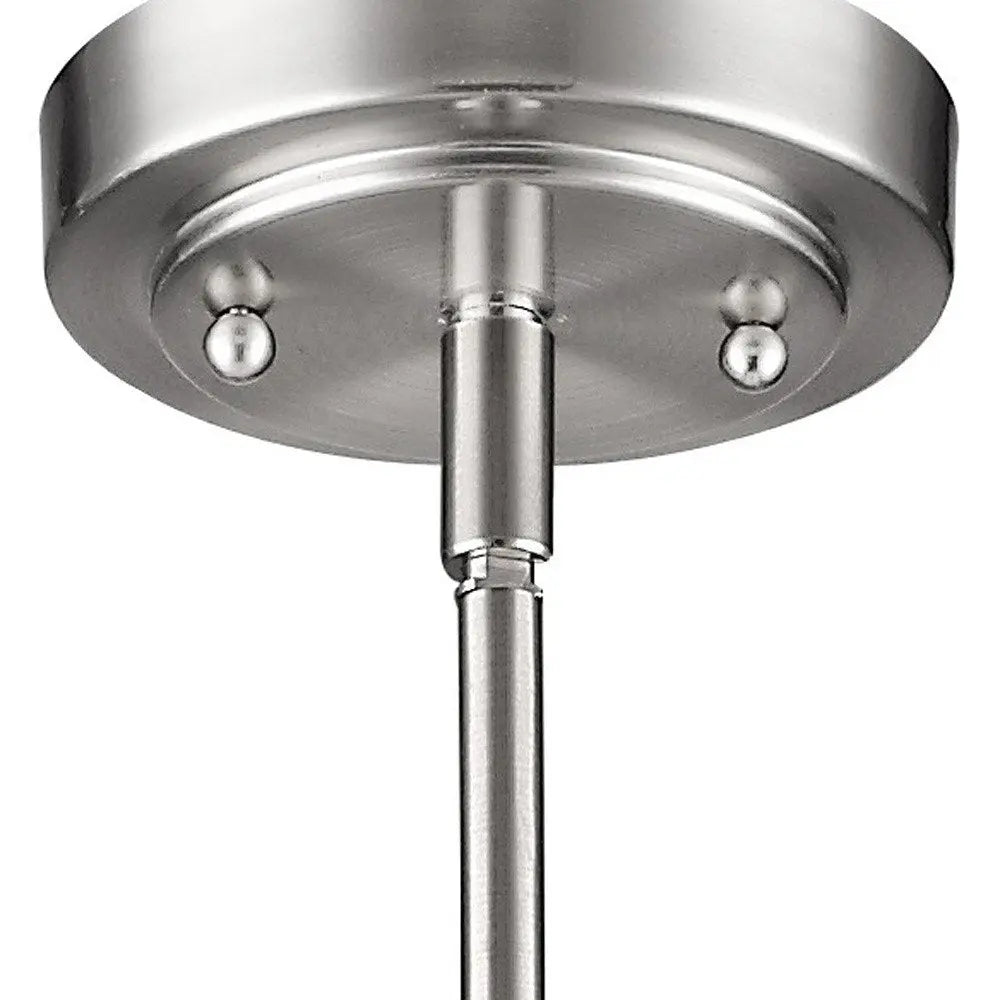 Silver Frosted Glass Hanging Light HomeRoots