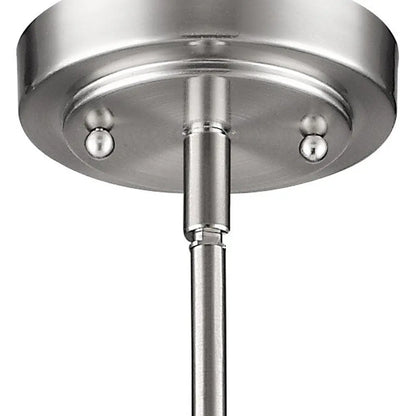 Silver Frosted Glass Hanging Light HomeRoots