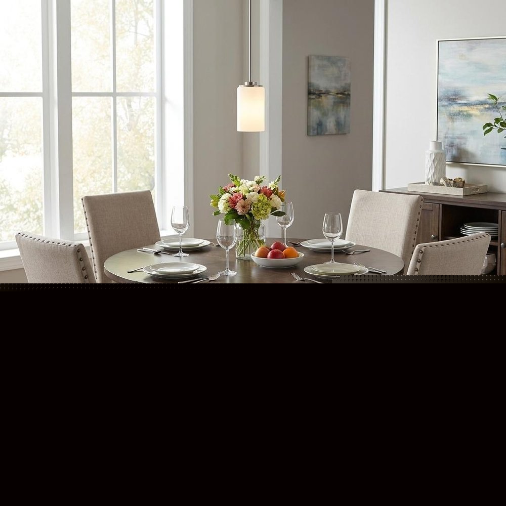 Silver Frosted Glass Hanging Light HomeRoots
