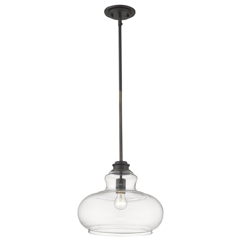 Torrel 1-Light Oil-Rubbed Bronze Pendant HomeRoots