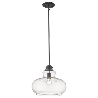 Torrel 1-Light Oil-Rubbed Bronze Pendant HomeRoots