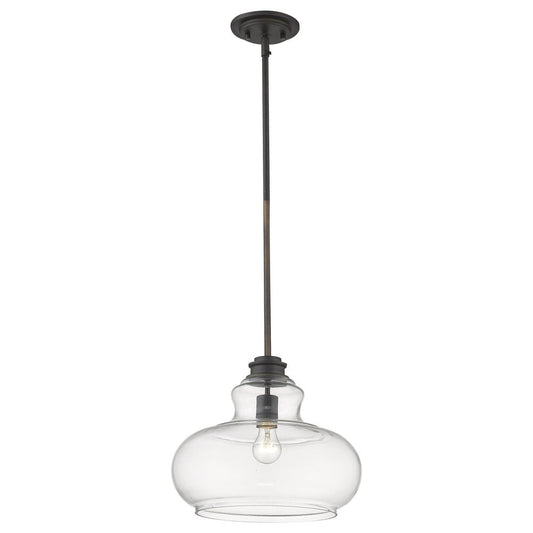 Torrel 1-Light Oil-Rubbed Bronze Pendant HomeRoots