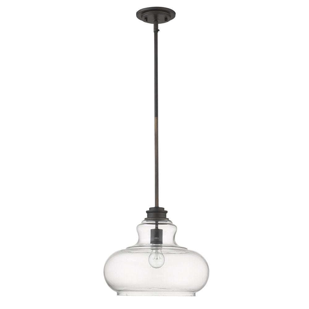 Torrel 1-Light Oil-Rubbed Bronze Pendant HomeRoots