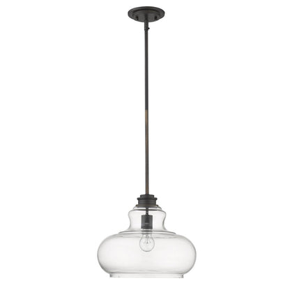 Torrel 1-Light Oil-Rubbed Bronze Pendant HomeRoots