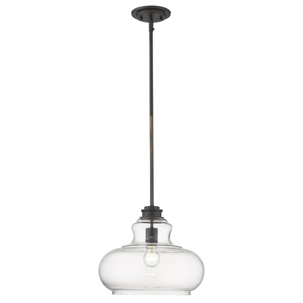 Torrel 1-Light Oil-Rubbed Bronze Pendant HomeRoots