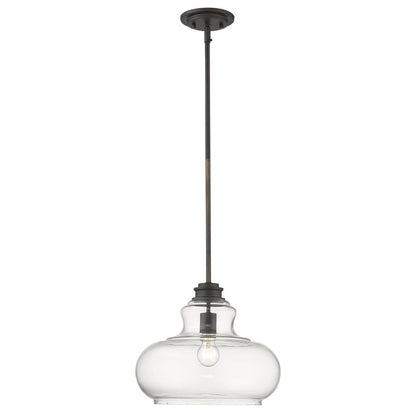 Torrel 1-Light Oil-Rubbed Bronze Pendant HomeRoots