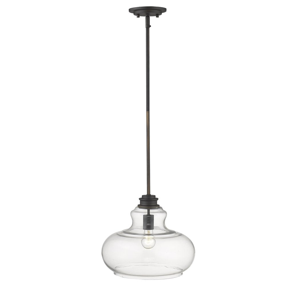 Torrel 1-Light Oil-Rubbed Bronze Pendant HomeRoots