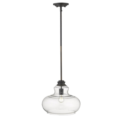 Torrel 1-Light Oil-Rubbed Bronze Pendant HomeRoots