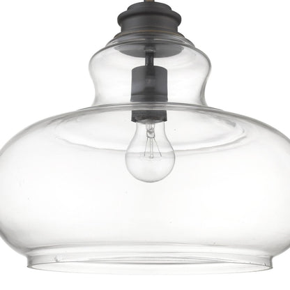 Torrel 1-Light Oil-Rubbed Bronze Pendant HomeRoots