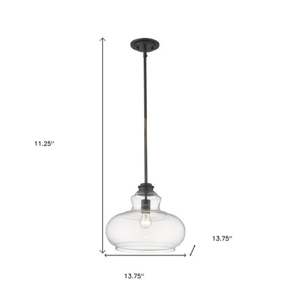Torrel 1-Light Oil-Rubbed Bronze Pendant HomeRoots