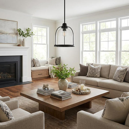 Stanton 1-Light Matte Black Pendant HomeRoots