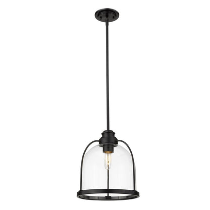 Stanton 1-Light Matte Black Pendant HomeRoots