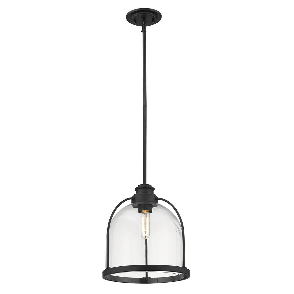 Stanton 1-Light Matte Black Pendant HomeRoots