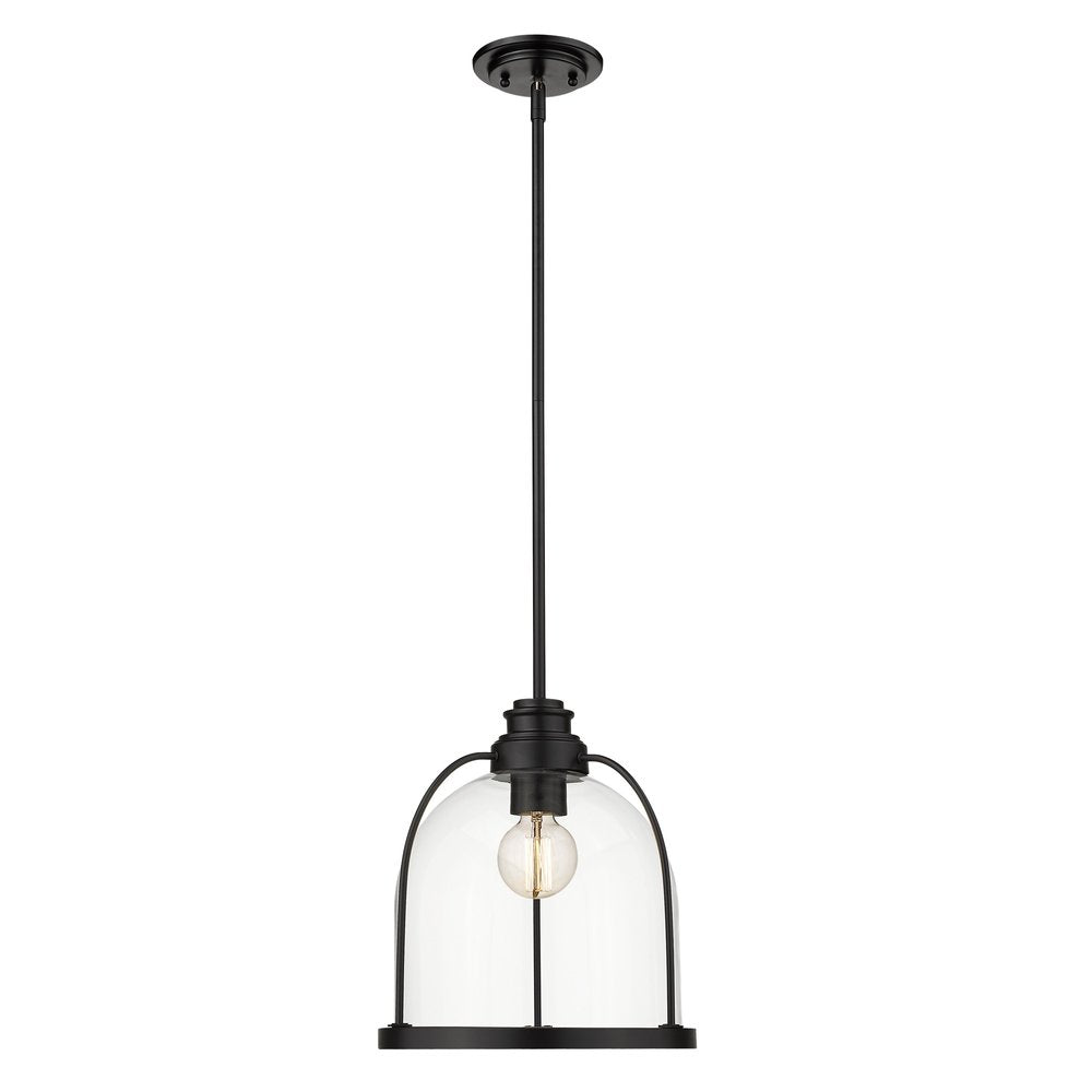 Stanton 1-Light Matte Black Pendant HomeRoots