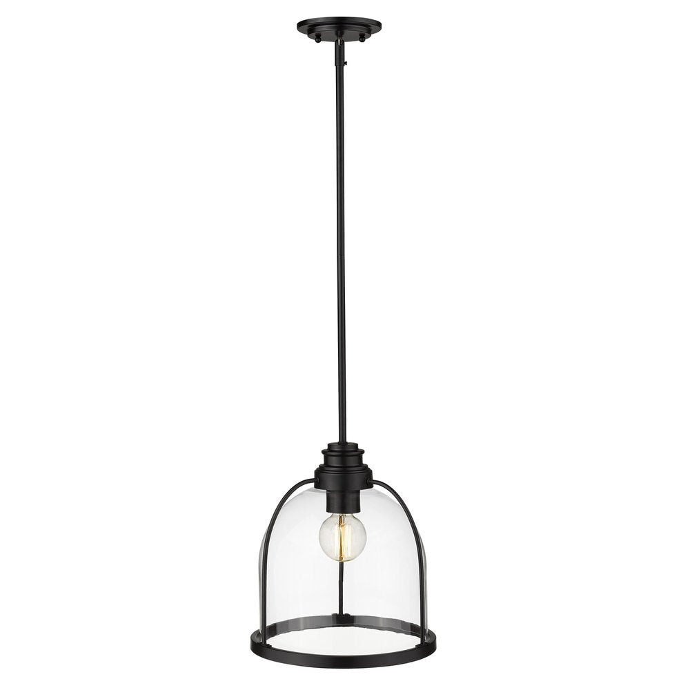 Stanton 1-Light Matte Black Pendant HomeRoots