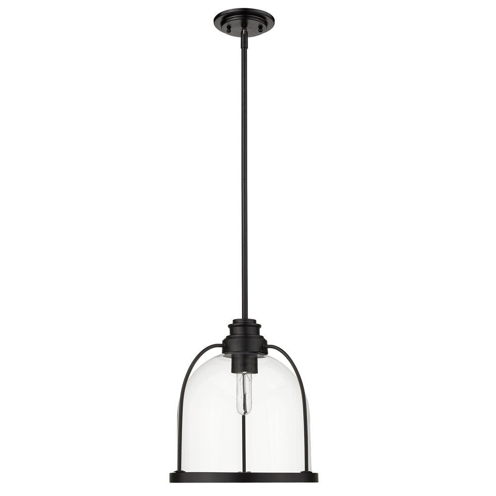 Stanton 1-Light Matte Black Pendant HomeRoots