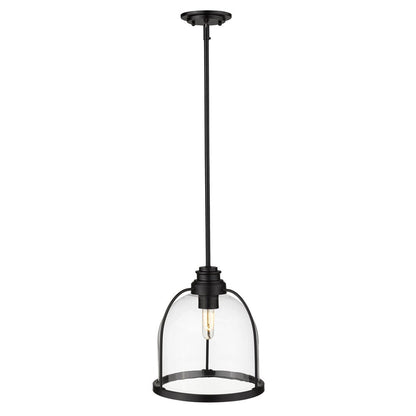 Stanton 1-Light Matte Black Pendant HomeRoots
