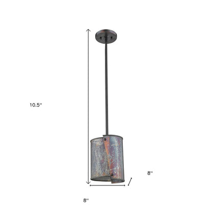 Ryker 1-Light Bronze Patina Pendant HomeRoots