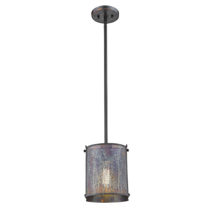 Ryker 1-Light Bronze Patina Pendant HomeRoots