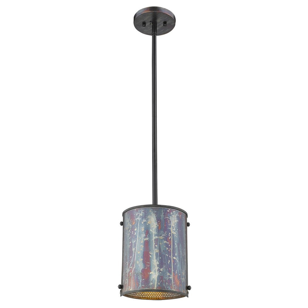 Ryker 1-Light Bronze Patina Pendant HomeRoots