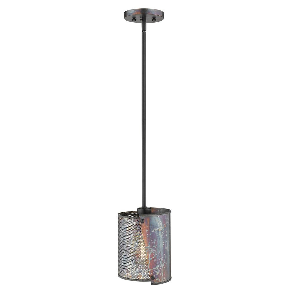 Ryker 1-Light Bronze Patina Pendant HomeRoots