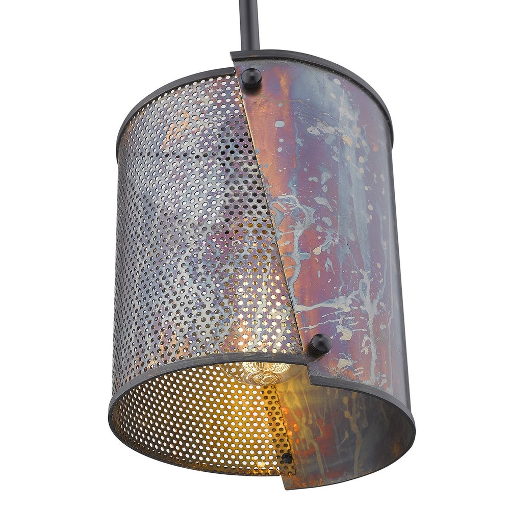 Ryker 1-Light Bronze Patina Pendant HomeRoots