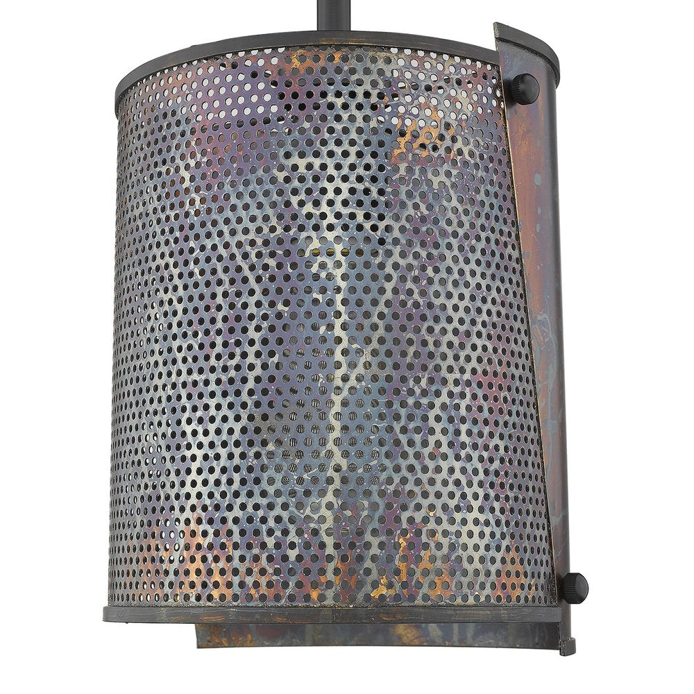 Ryker 1-Light Bronze Patina Pendant HomeRoots