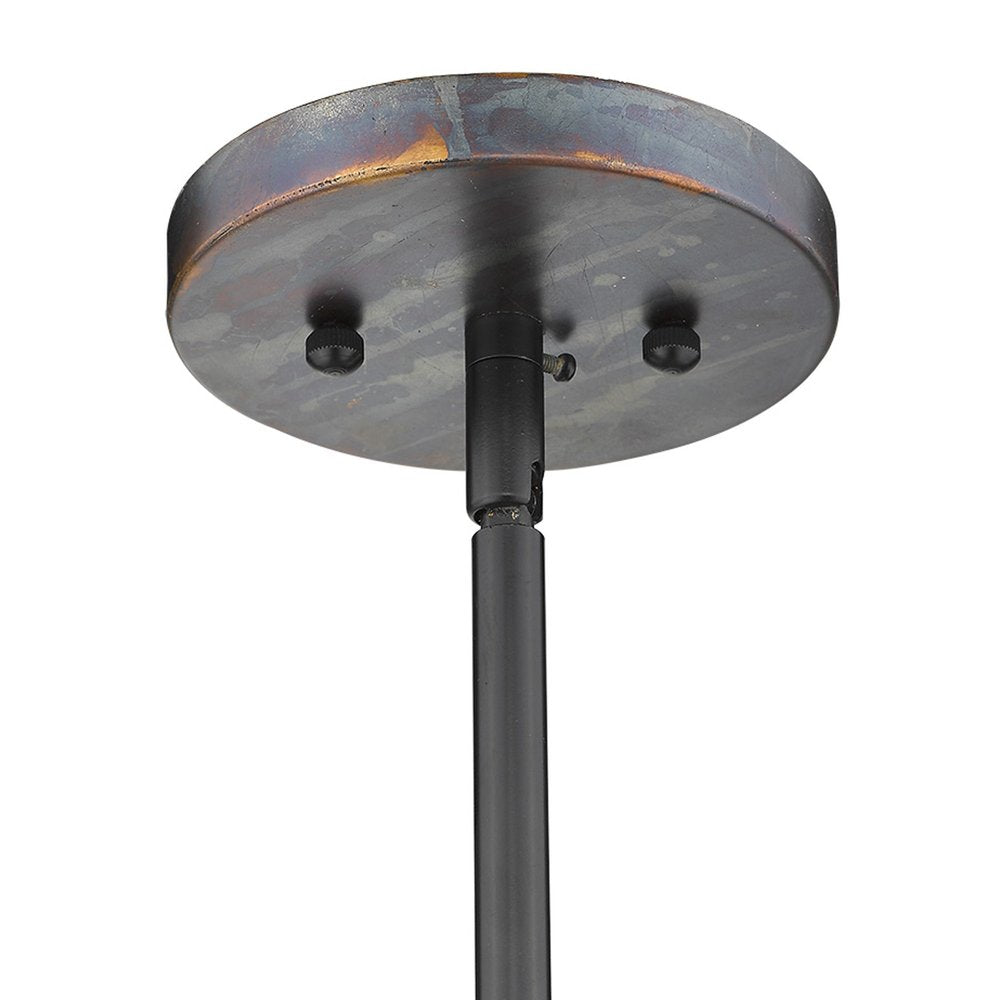 Ryker 1-Light Bronze Patina Pendant HomeRoots