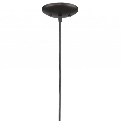 Industrial Brushed Bronze Hanging Light HomeRoots