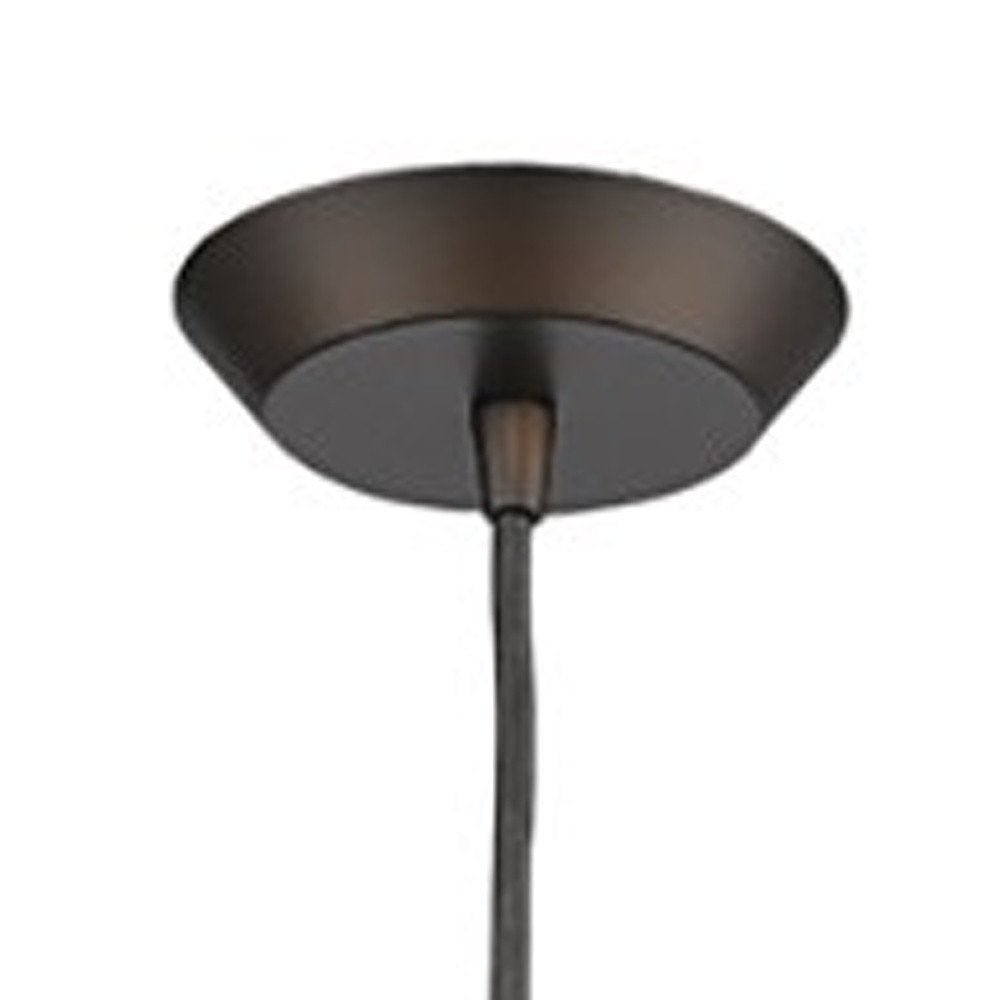 Narrow Bronze Hanging Light with Glass Studs — view 4