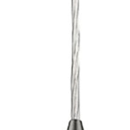 Narrow Silver Hanging Light with Glass Studs HomeRoots