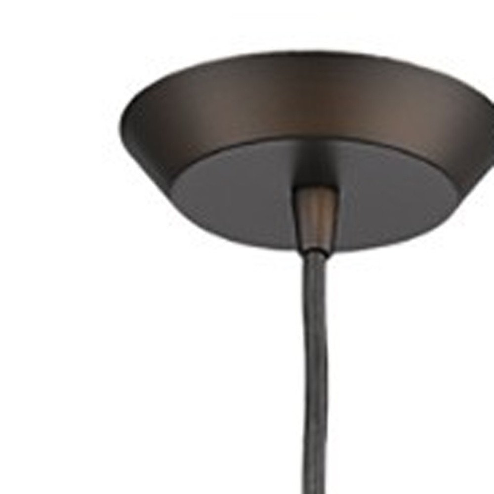 Bronze Hanging Light with Glass Studs — view 5
