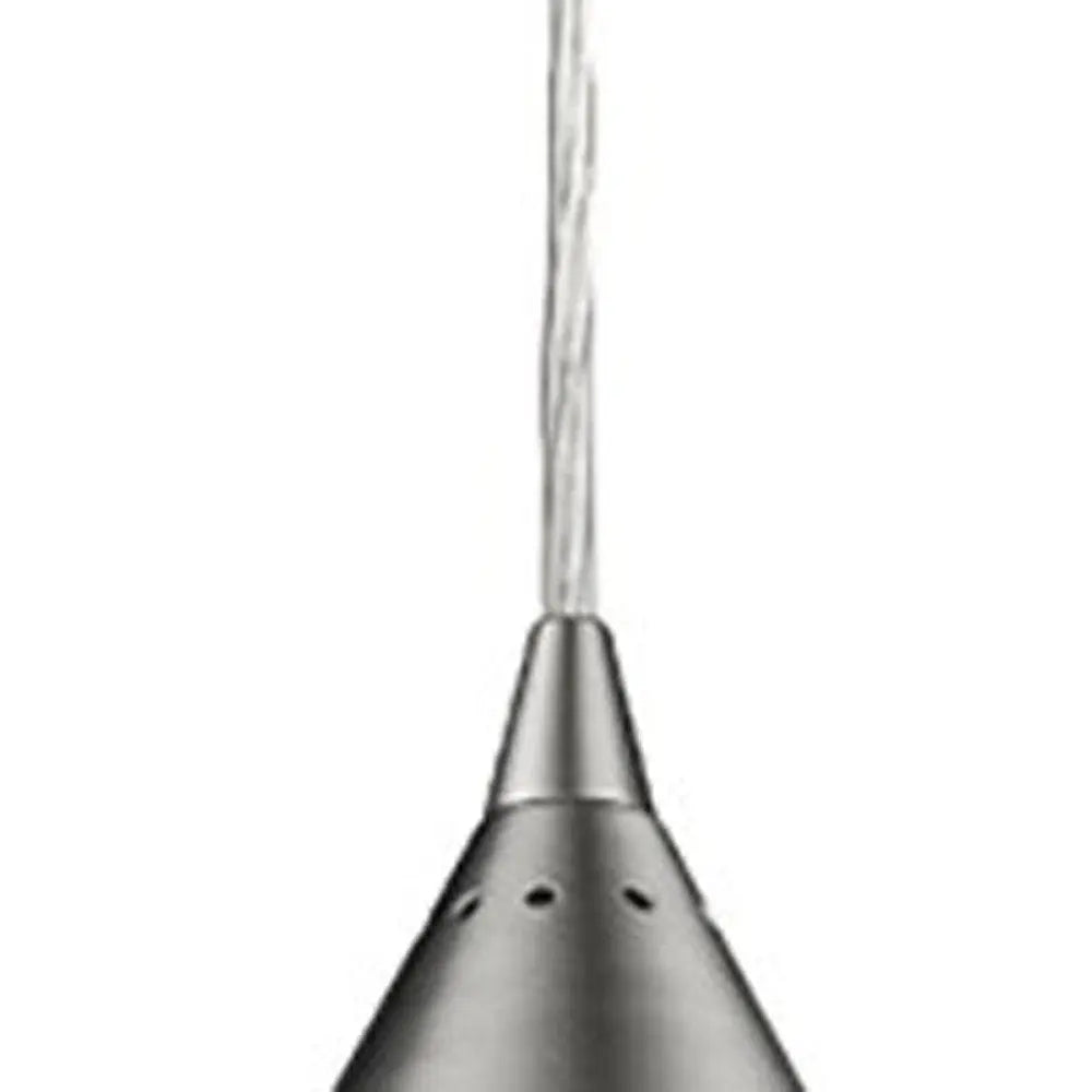 Silver Hanging Light with Glass Studs HomeRoots