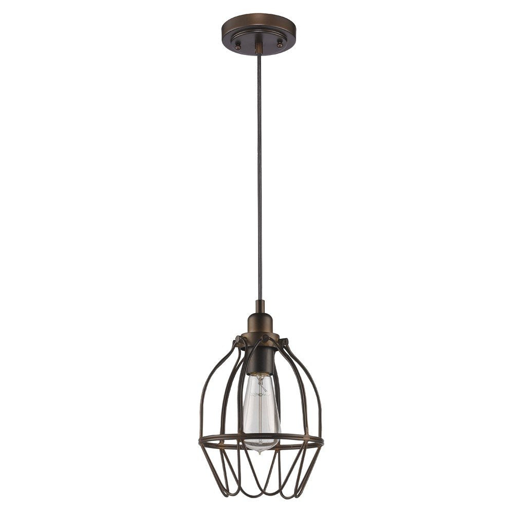 Antique Bronze Wire Pendant Hanging Light HomeRoots