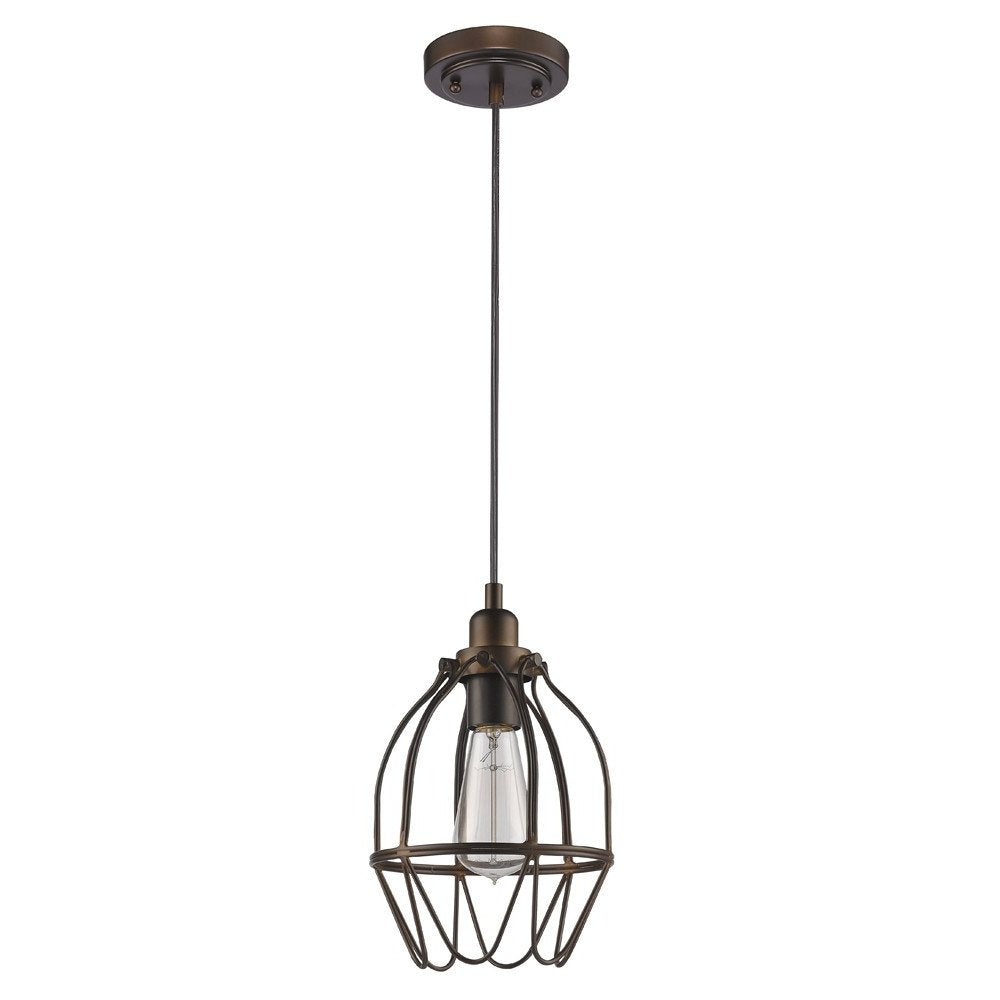 Antique Bronze Wire Pendant Hanging Light HomeRoots