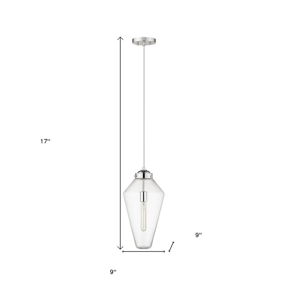 Ballina 1-Light Polished Nickel Mini-Pendant HomeRoots