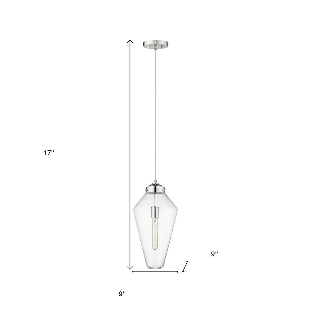 Ballina 1-Light Polished Nickel Mini-Pendant HomeRoots