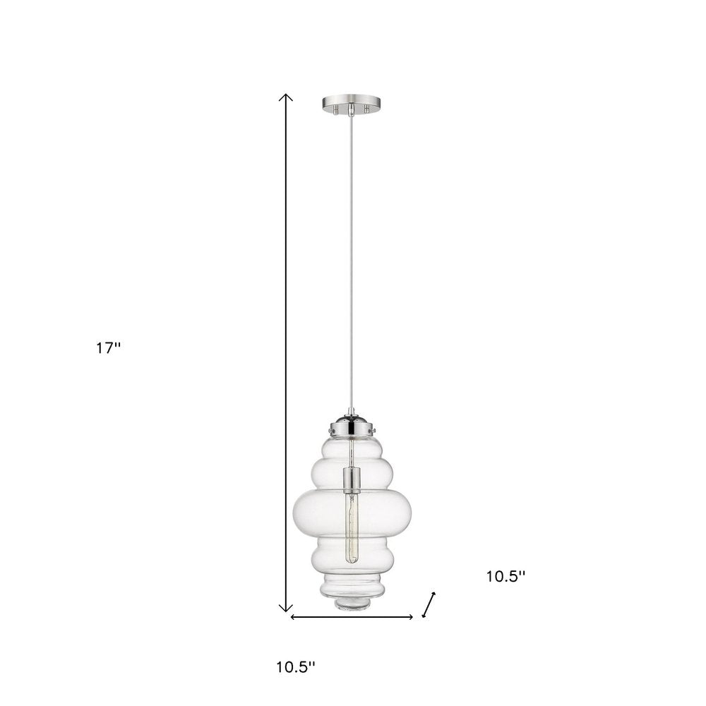 Ballina 1-Light Polished Nickel Mini-Pendant HomeRoots
