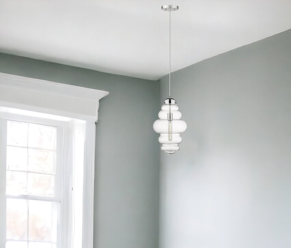 Ballina 1-Light Polished Nickel Mini-Pendant HomeRoots