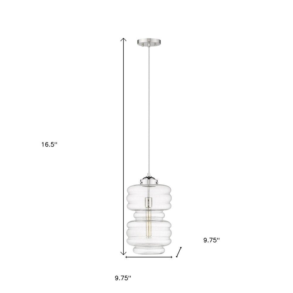 Ballina 1-Light Polished Nickel Mini-Pendant — view 4