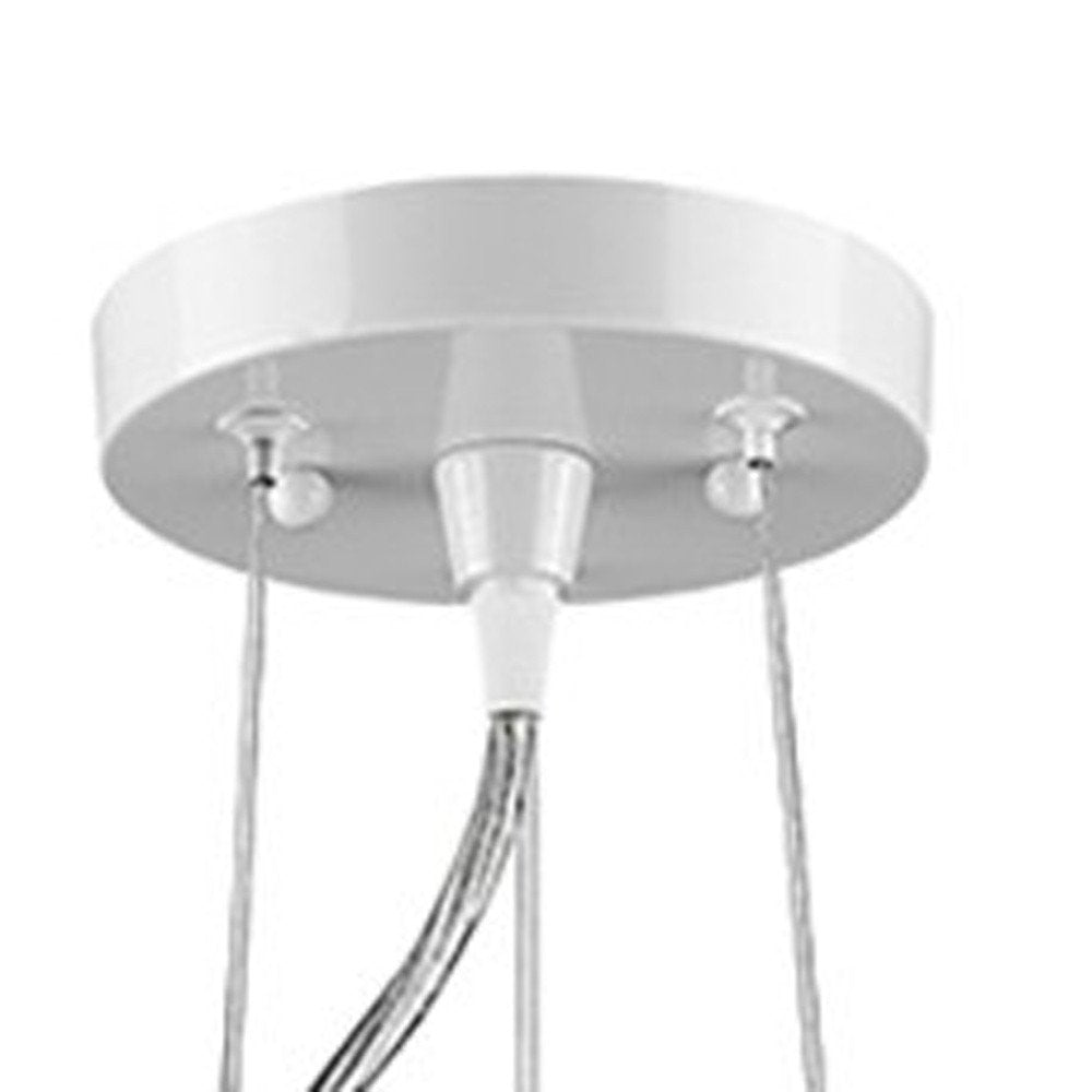 Layla 1-Light White Bowl Pendant HomeRoots